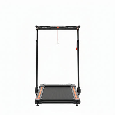 Foldable Walking Pad Treadmill for Home with Handle Bar and Removable Desk, 4.0HP under Desk Treadmill with Incline, 330 Lb Compact Treadmill for Small Spaces with Wristband Remote Control