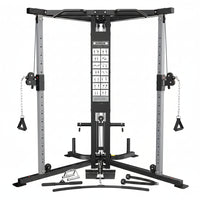 Cable Crossover Machine, Cable Fly Machine Home Gym System Workout Station with Dual Pulley System Pull-Up Bar Cable Bar and LAT Pull down System