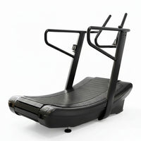 Manual Curved Treadmill Built for Natural Running, LED Display, 440 lb Capacity, 4 Resistance Levels