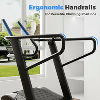 Manual Curved Treadmill Built for Natural Running, LED Display, 440 lb Capacity, 4 Resistance Levels
