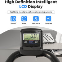 Manual Curved Treadmill Built for Natural Running, LED Display, 440 lb Capacity, 4 Resistance Levels