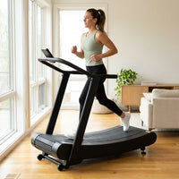 Sturdy Curved Manual Treadmill, Non Electric Motorized Treadmill — Lifestyle